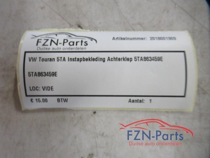 VW Touran 5TA Instapbekleding Achterklep, Ophalen of Verzenden, Gebruikt