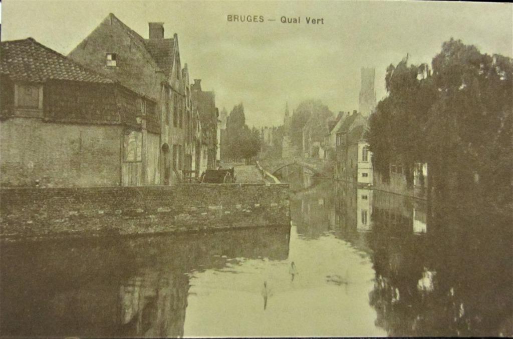 ZICHTKAARTEN- BRUGGE- DE GROENE REI, Enlèvement ou Envoi, Non affranchie, Ville ou Village