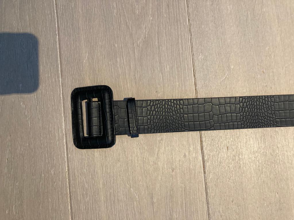 Zwarte Riem van CKS (Maat 85), 80 tot 90 cm, 3 tot 5 cm, Zwart, Nieuw