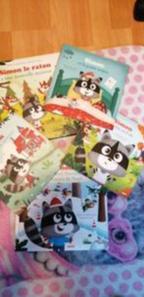 SIMON 8 LIVRES ENFANTS RATON LAVEUR occasion+++, Enlèvement ou Envoi, Utilisé, 4 ans