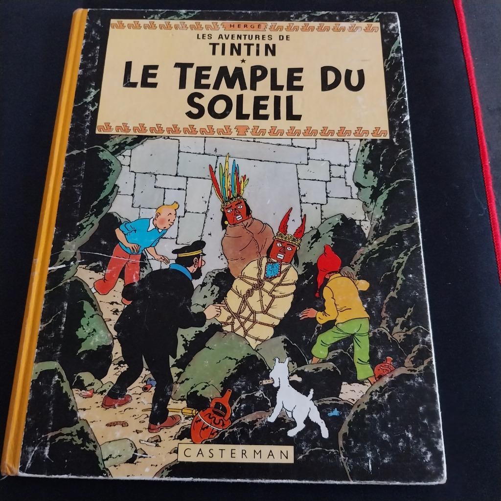 BD TINTIN "LE TEMPLE DU SOLEIL" édition 1964, Une BD, Enlèvement, Utilisé, Hergé