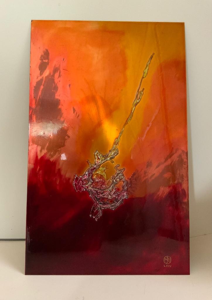 Koperen reliëfwerk, Antiek en Kunst, Antiek | Brons en Koper, Koper, Ophalen of Verzenden