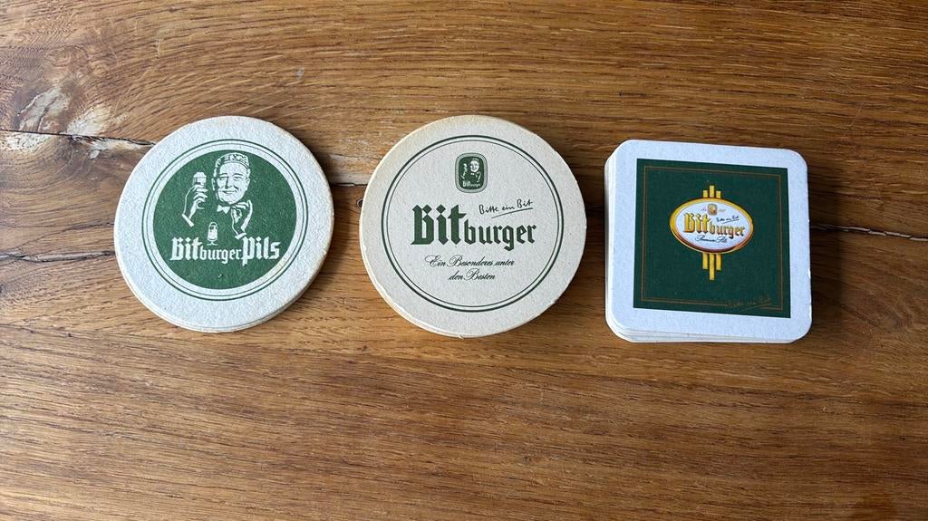 Bierviltjes Bitburger, Ophalen of Verzenden, Zo goed als nieuw