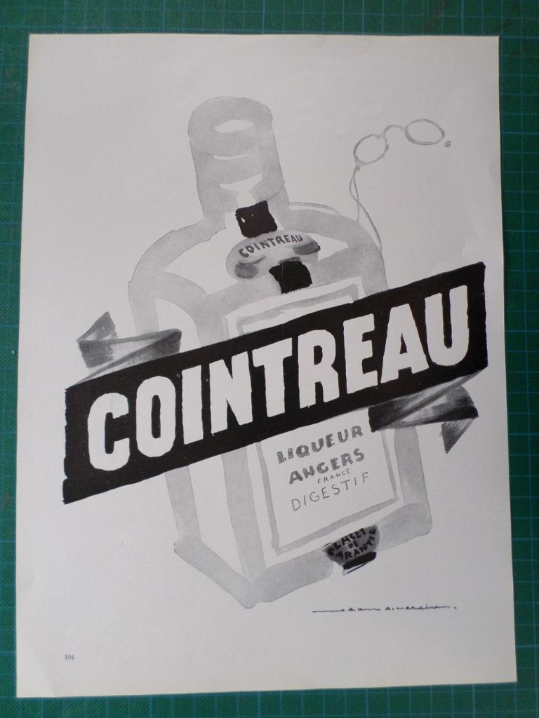 Cointreau - publicité papier - 1957, Verzamelen, Merken en Reclamevoorwerpen, Gebruikt, Overige typen, Ophalen of Verzenden