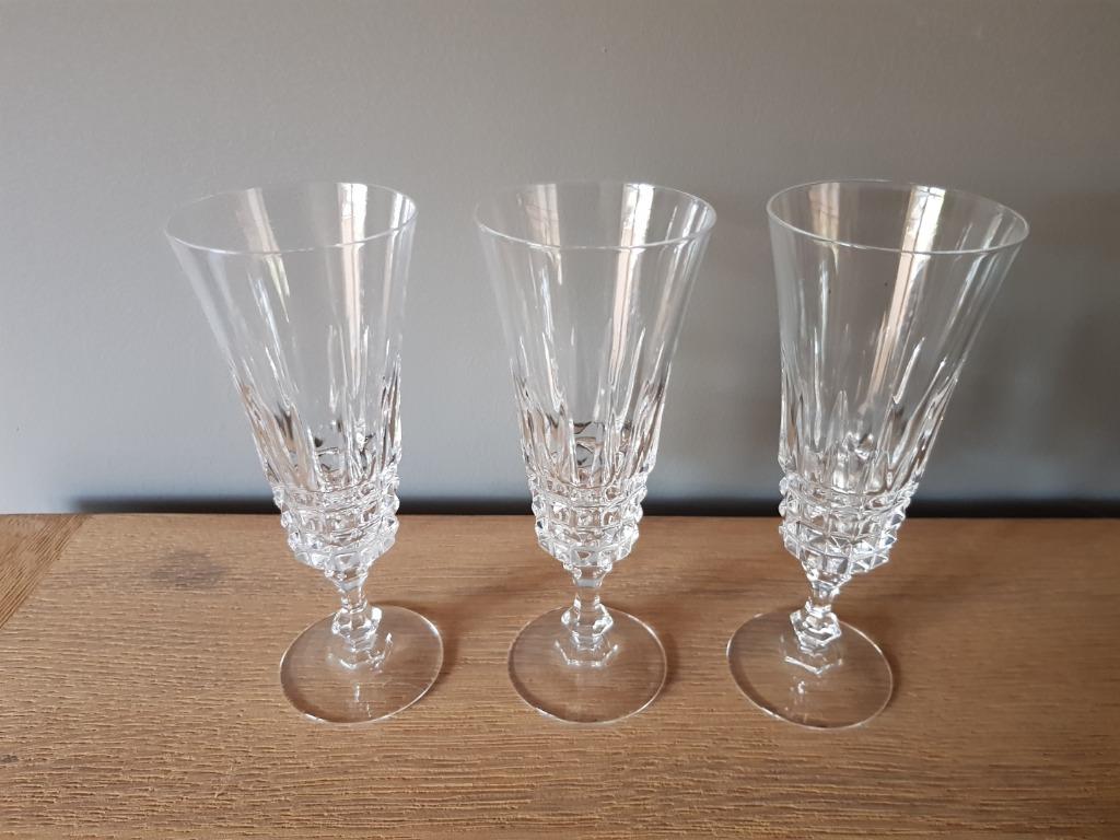 3 Cristal d'arques champagneglazen, Ophalen