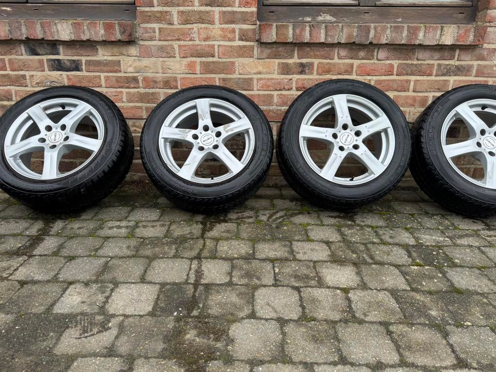 4x velgen enzo met winterband r16, Auto-onderdelen, Banden en Velgen, Ophalen, Gebruikt, Velg(en), 16 inch