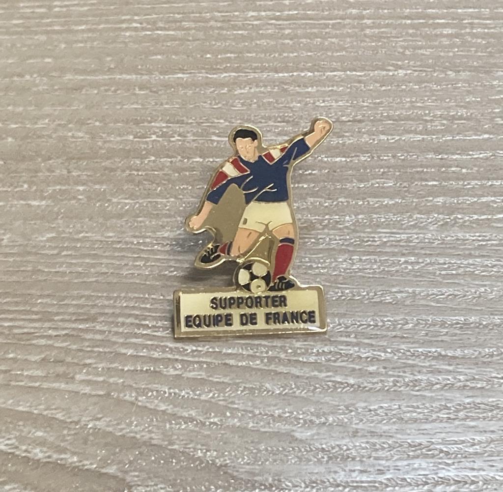 PIN - SUPPORTER EQUIPE DE FRANCE - FOOTBALL - VOETBAL, Collections, Envoi, Utilisé, Sport, Insigne ou Pin's
