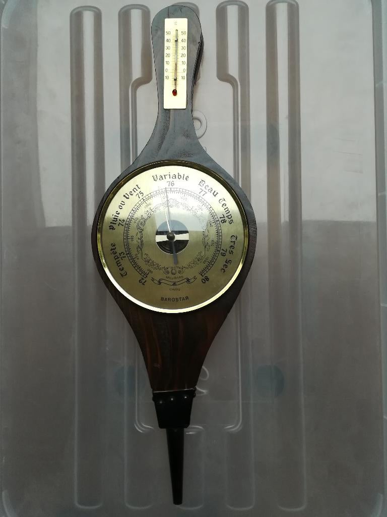 barometer met thermometer, Audio, Tv en Foto, Weerstations en Barometers, Ophalen, Zo goed als nieuw, Barometer