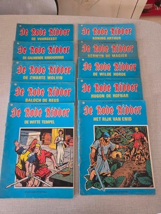 10 x Le Chevalier rouge, Livres, Plusieurs BD, Enlèvement ou Envoi, Willy Vandersteen, Comme neuf
