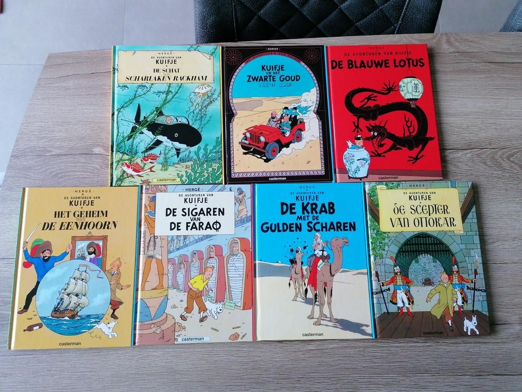 Kuifje Mini hardcover strips (volledige reeks van 7 strips), Boeken, Ophalen, Zo goed als nieuw