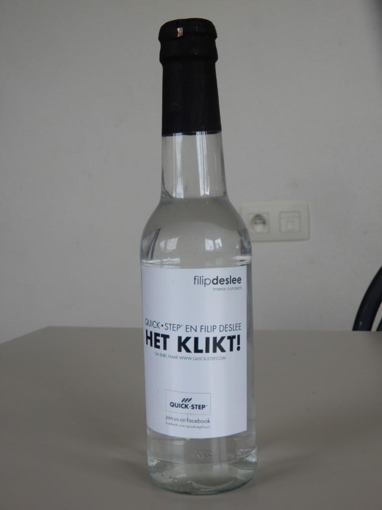 flesje water quick step, Verzamelen, Ophalen of Verzenden, Nieuw