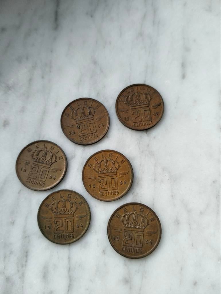 20 Centiemes, België Koning Boudewijn, Ophalen of Verzenden