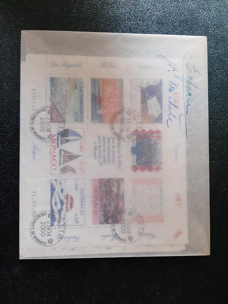 Geannuleerd en ongeannuleerd Monaco-blad, Postzegels en Munten, Ophalen of Verzenden, Monaco