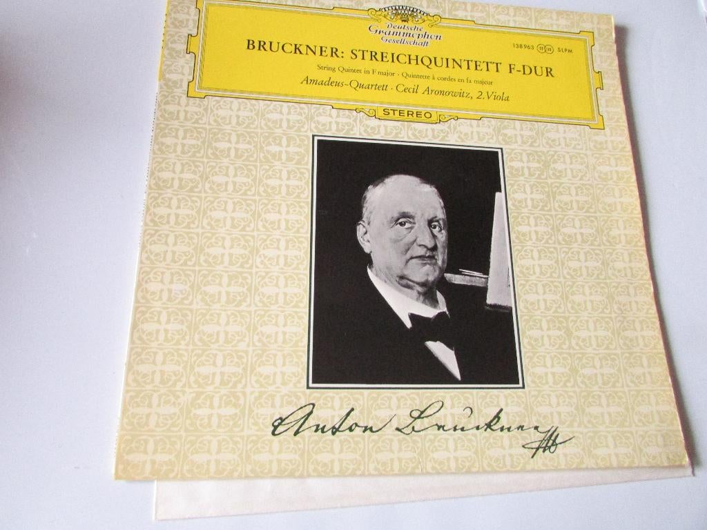 BRUCKNER : QUINTETTE À CORDES EN FA MAJEUR, OP, 12 pouces, Enlèvement ou Envoi, Utilisé, Classicisme