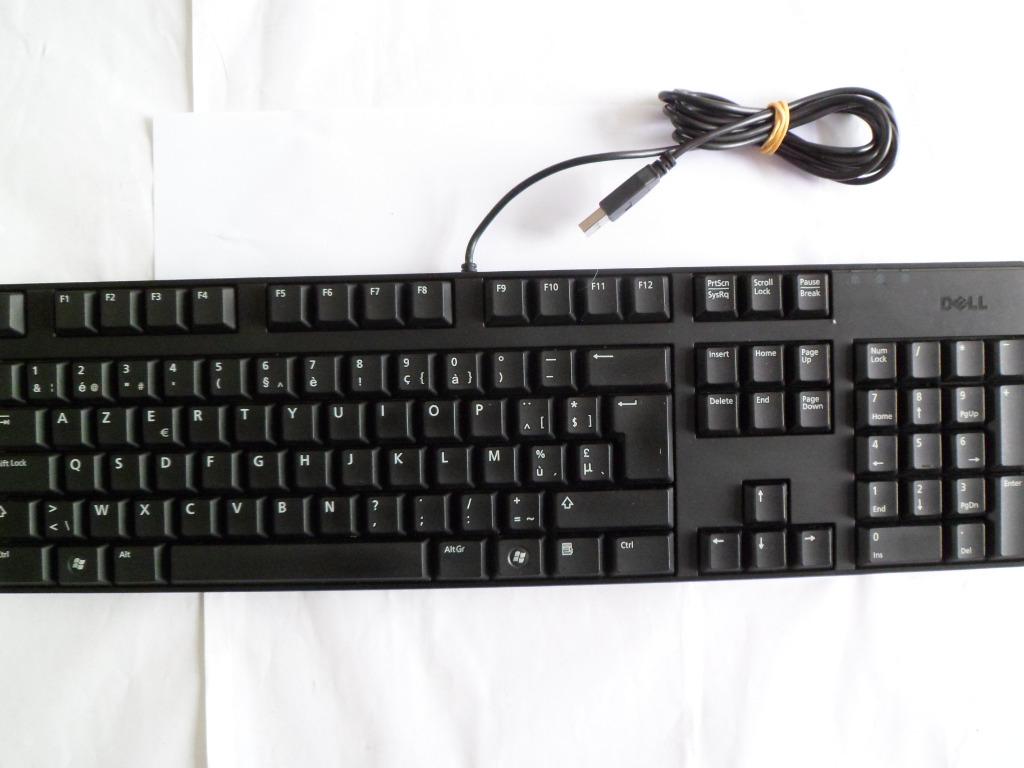 Toetsenbord DELL AZERTY USB 2.0 SK-8175 Zwart -Kleur: zwart, Azerty, Ophalen of Verzenden, Zo goed als nieuw, DELL