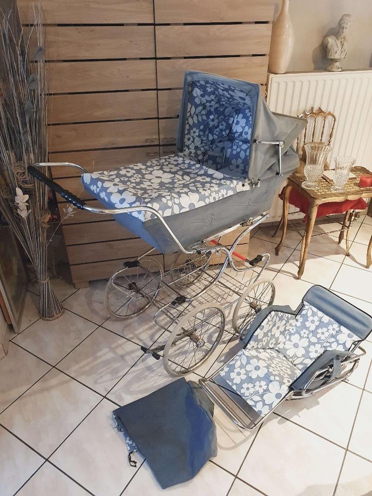 Très ancien landau - poussette vintage, Enlèvement, Poussette