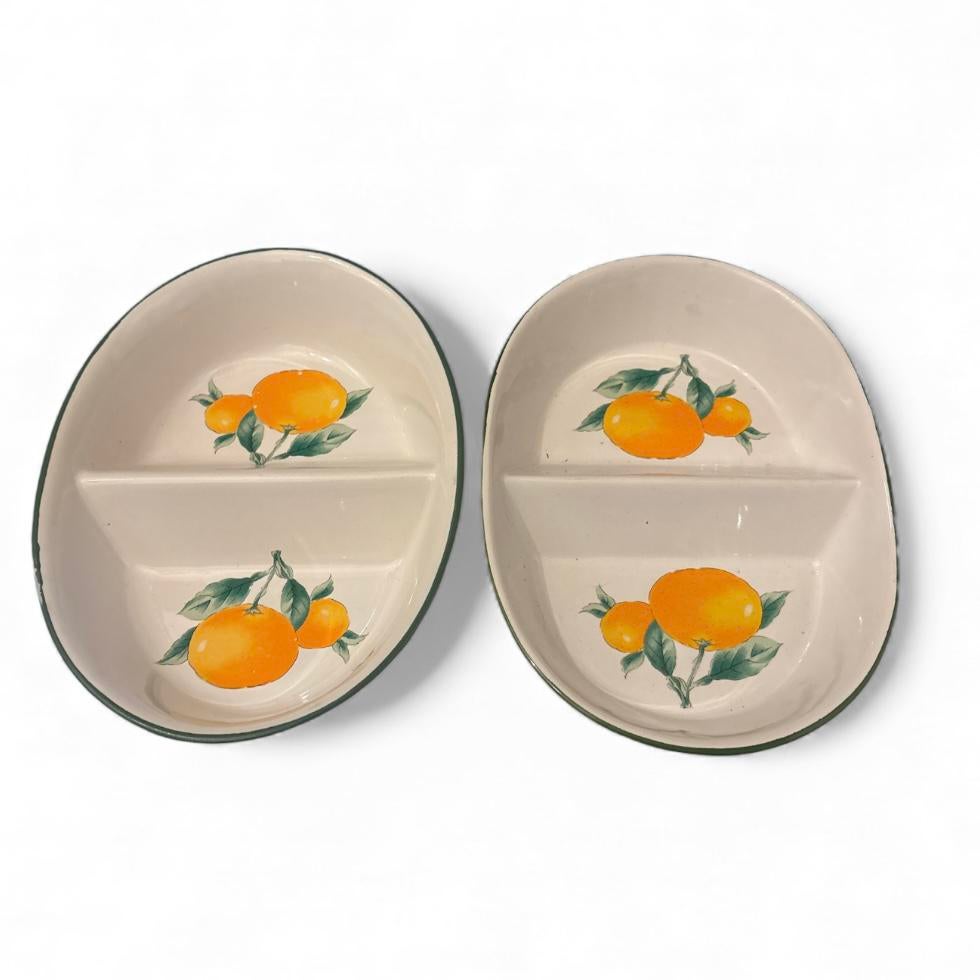 2 fruitschalen, Porselein of Keramiek, Mand, Ophalen of Verzenden, Zo goed als nieuw