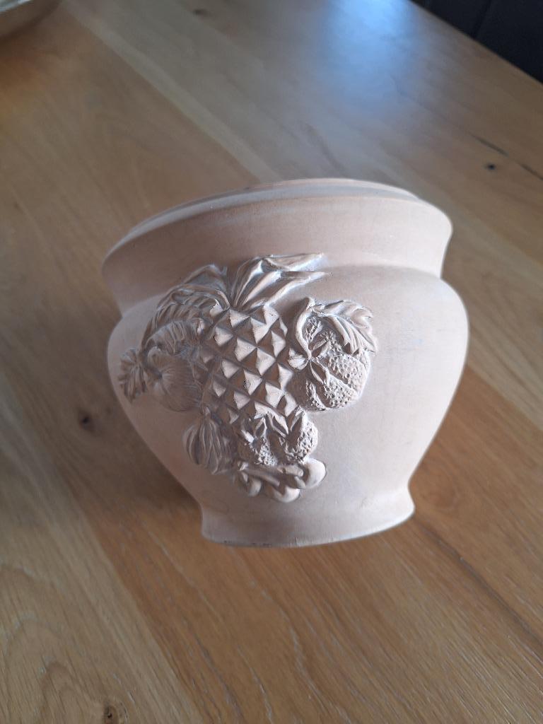 Prachtige terracotta pot., Overige materialen, Minder dan 30 cm, Rond, Ophalen of Verzenden