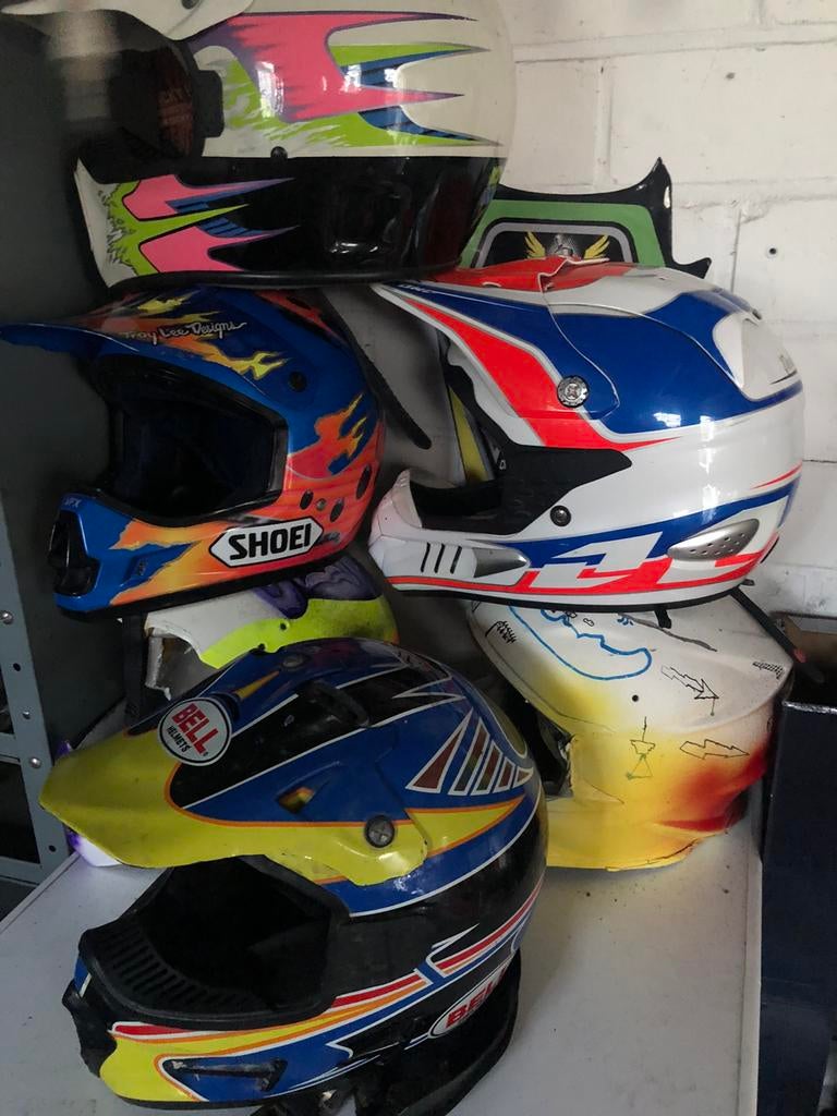 Diverse cross helmen, Enlèvement ou Envoi, Seconde main, Casque off road