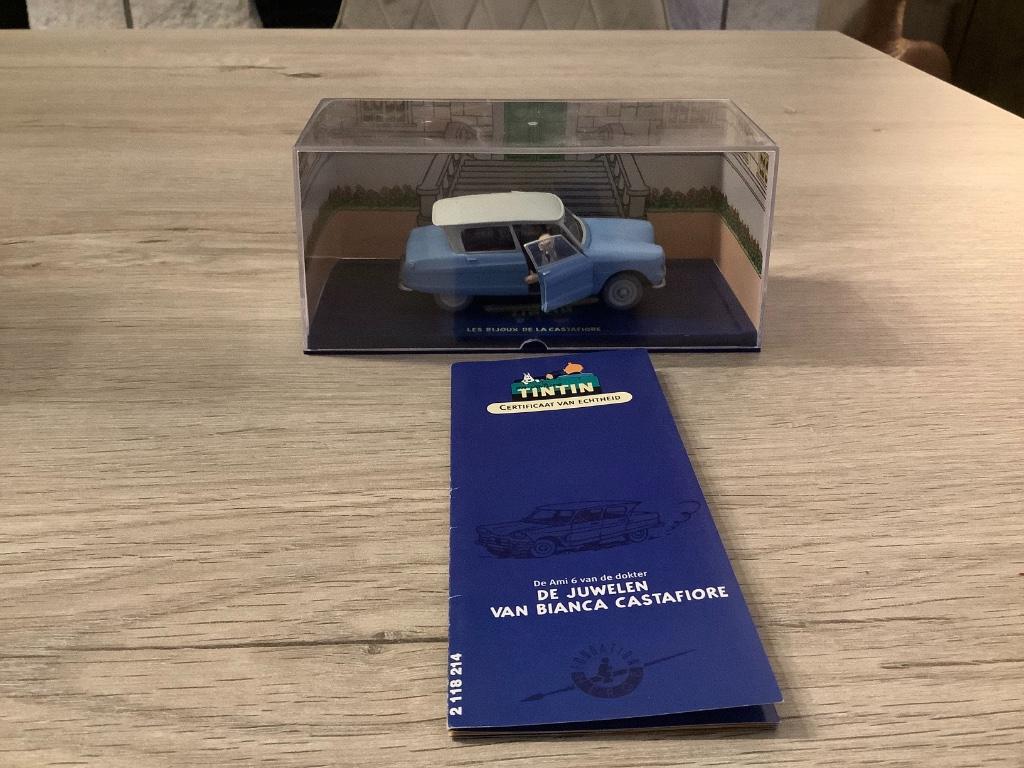Kuifje miniatuur auto de juwelen van Bianca Castafiore, Ophalen of Verzenden, Kuifje, Nieuw, Beeldje of Figuurtje