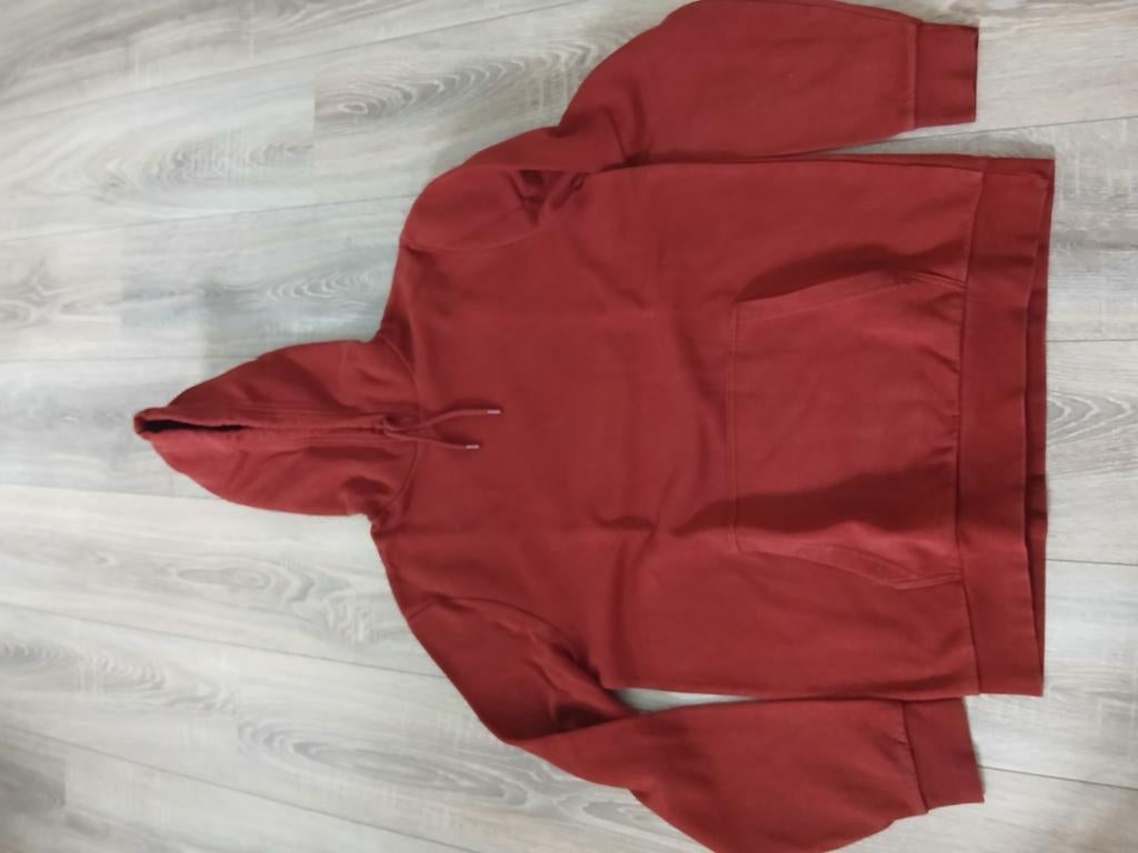 Bruine/Bordeaux hoodie mannen maat L, Kleding | Heren, Truien en Vesten, Maat 52/54 (L), Zo goed als nieuw, Rood, C&A
