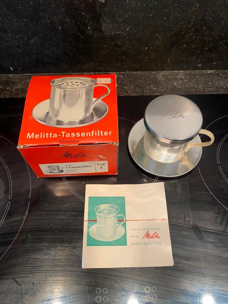 MELITTA tassenfilter aluminium, Verzamelen, Ophalen of Verzenden, Zo goed als nieuw, Gebruiksvoorwerp