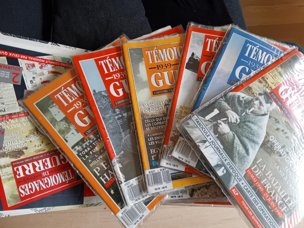 Série Témoignages de Guerre 39-45 - 22 fascicules complets, Livres, Guerre & Militaire, Utilisé, Deuxième Guerre mondiale, Enlèvement ou Envoi