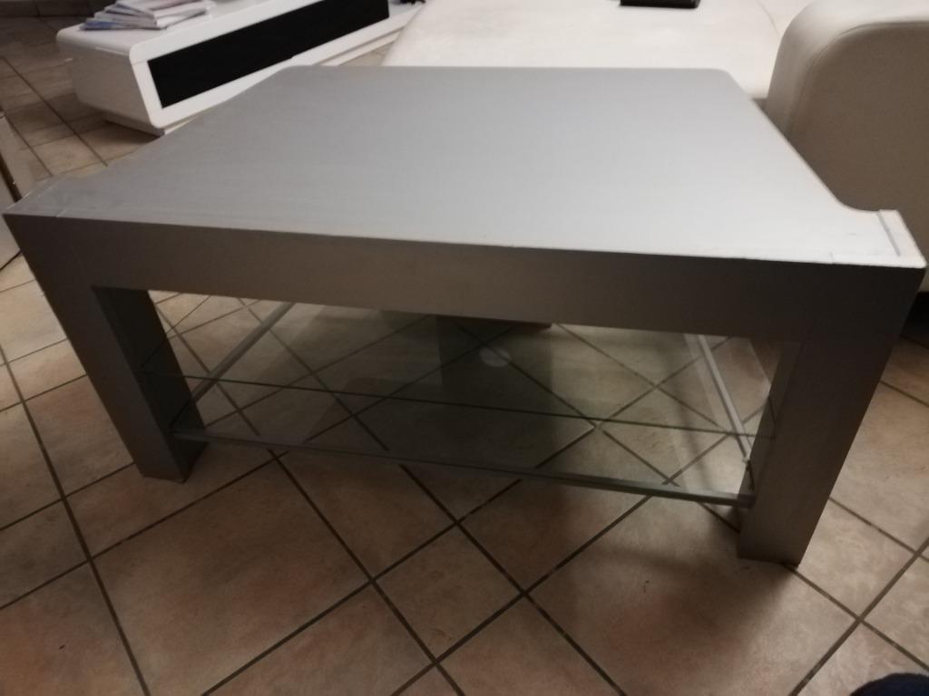 Meuble TV gris anthracite. Faire offre., Enlèvement ou Envoi, Utilisé, Verre