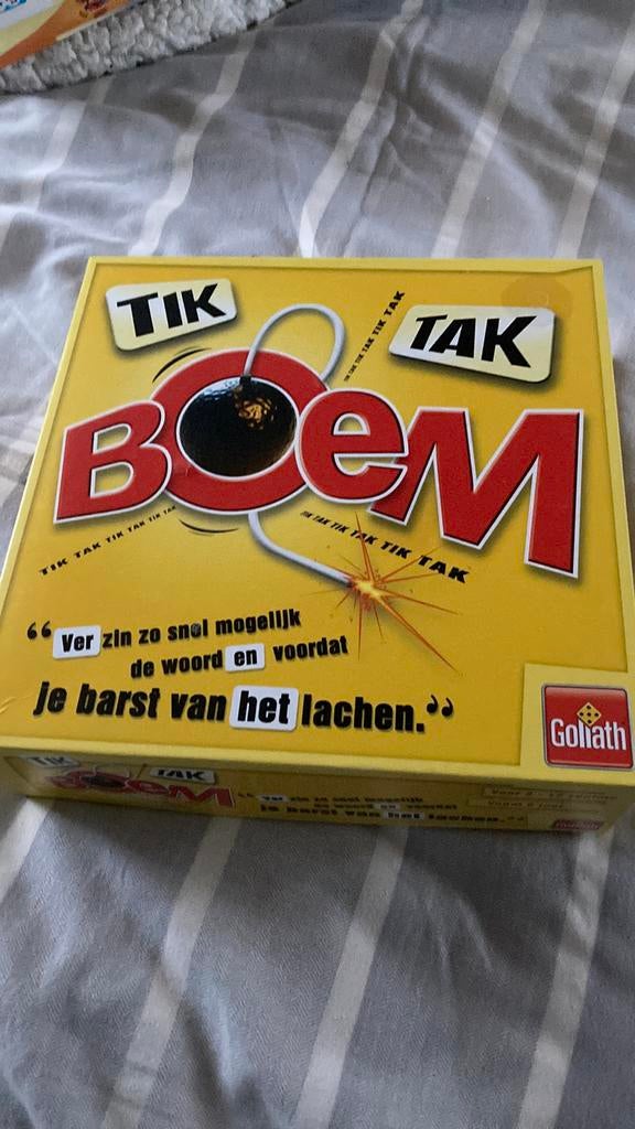 Tik tak boem gezelschapsspel, Ophalen of Verzenden, Zo goed als nieuw