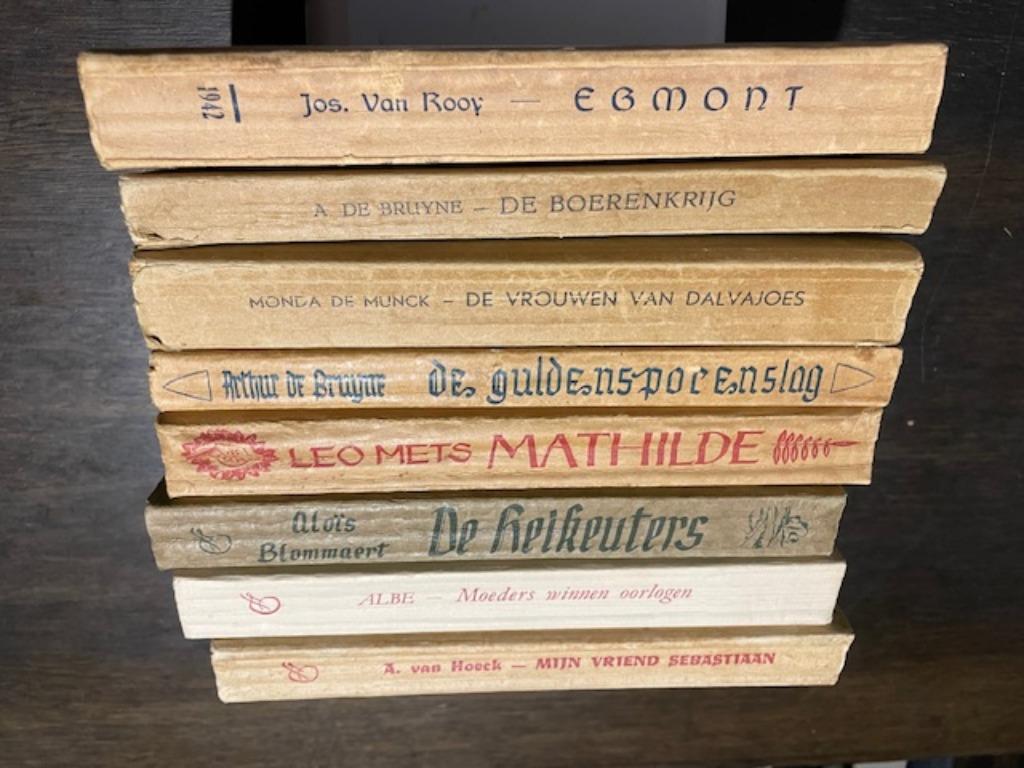 8 oude boeken Davidsfonds €1,50/stuk of samen voor €10, Antiek en Kunst, Ophalen of Verzenden