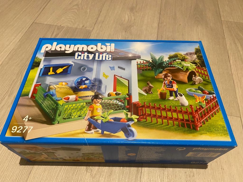Playmobil 2 sets knaagdieren en katten verblijf, Ophalen of Verzenden, Zo goed als nieuw, Complete set
