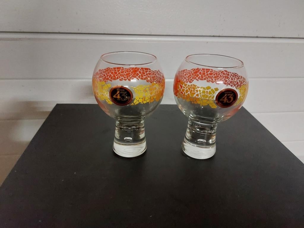 Licor 43 glaasjes, Verzamelen, Ophalen of Verzenden, Zo goed als nieuw, Borrel- of Shotglas
