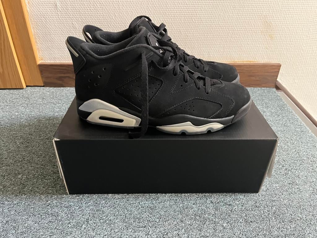 Nike Air Jordan 6 retro low black metallic silver noir 42,5, Enlèvement ou Envoi, Comme neuf, Noir