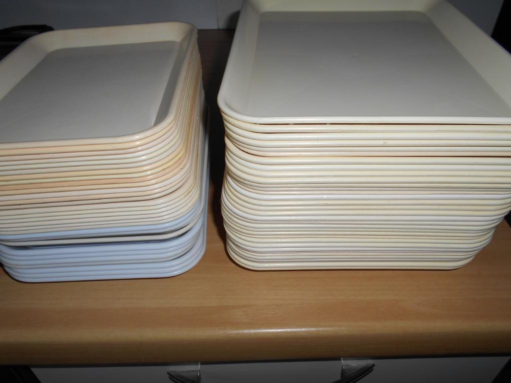 lot de 60 plateaux BOUCHERIE, BOULANGERIE,...., Enlèvement, Utilisé, Rectangulaire, Autres matériaux