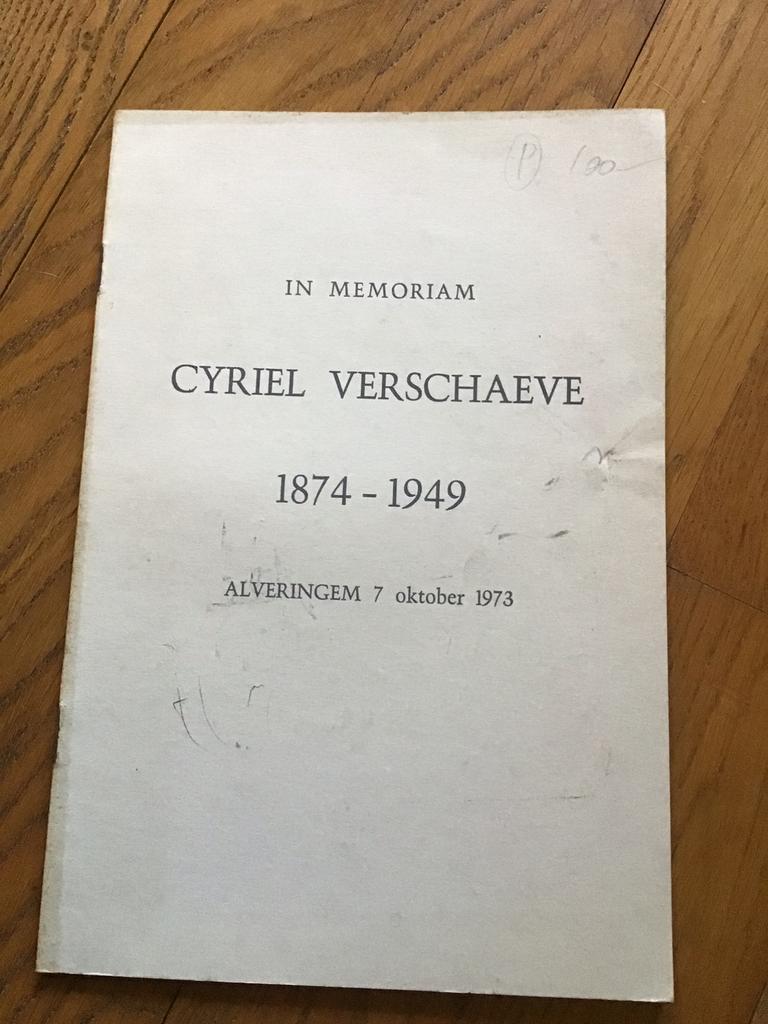 In Memorian Cyriel Verschaeve 1874-1949, Boeken, Ophalen of Verzenden, Gelezen