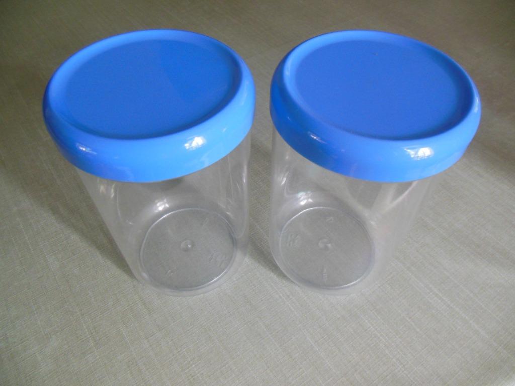 Gratis plastic voorraaddozen - twee stuks, Huis en Inrichting, Ophalen, Gebruikt