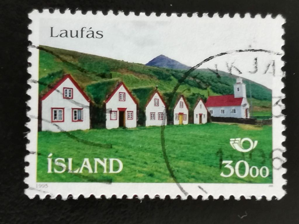 Ijsland 1995 - toerisme - Laufas, Postzegels en Munten, Postzegels | Europa | Scandinavië, Ophalen of Verzenden, IJsland, Gestempeld