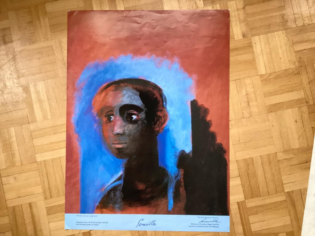 SOMVILLE - gesigneerde poster, Antiek en Kunst, Ophalen of Verzenden