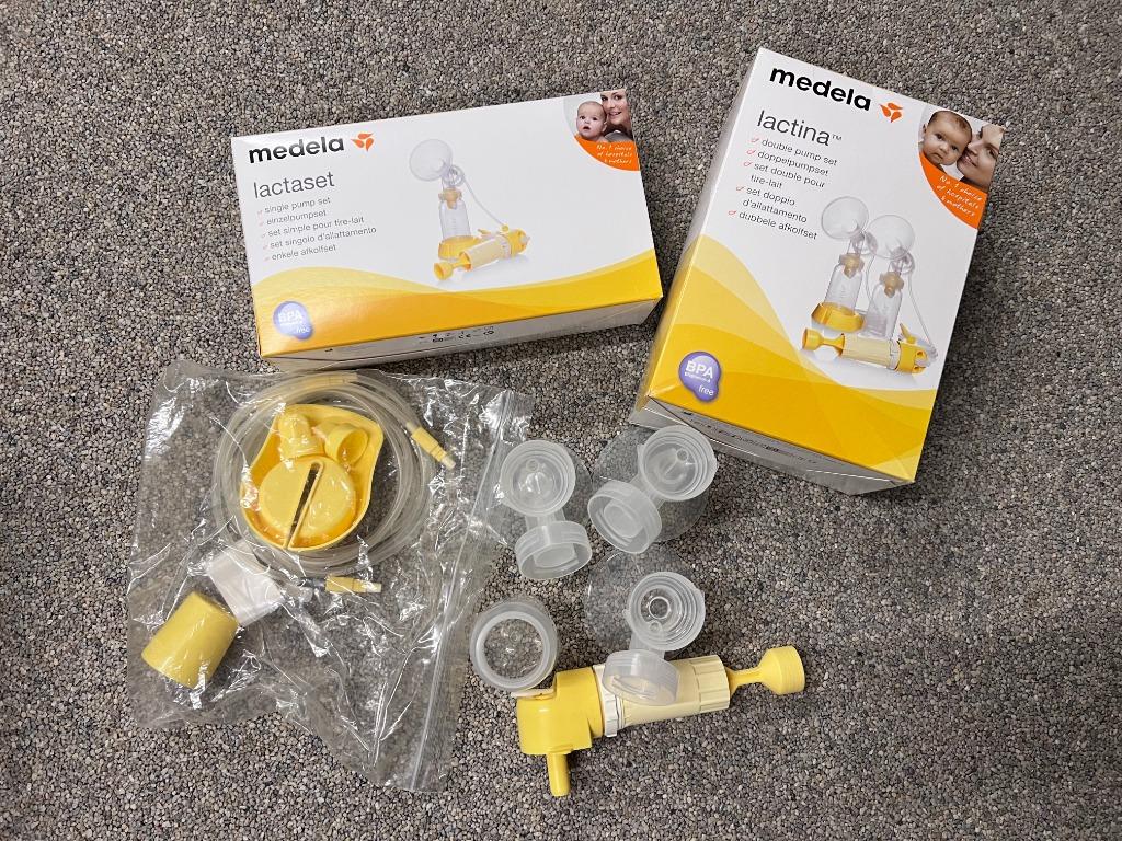Medela lactaset incl. pomp, Kinderen en Baby's, Ophalen of Verzenden, Zo goed als nieuw, Borstkolf