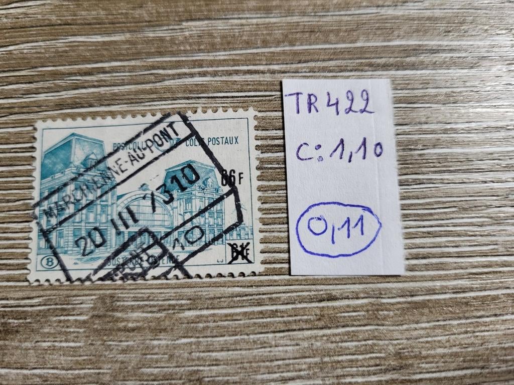 Belgie spoorwegen TR 422, Ophalen of Verzenden, Gestempeld, Gestempeld