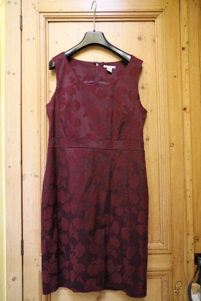 Burgundy: prachtige jurk maat 42, Kleding | Dames, Overige kleuren, Maat 42/44 (L), Ophalen of Verzenden, Zo goed als nieuw