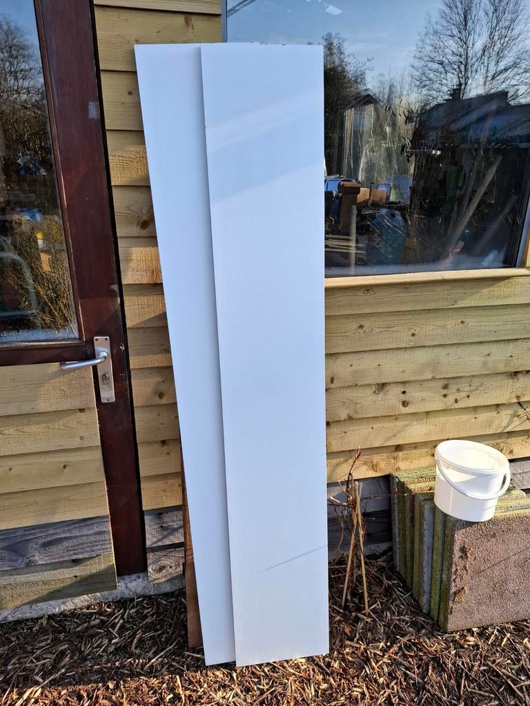 2 x meubelpaneel 177x30 cm 18mm Wit, Doe-het-zelf en Bouw, Ophalen, Zo goed als nieuw