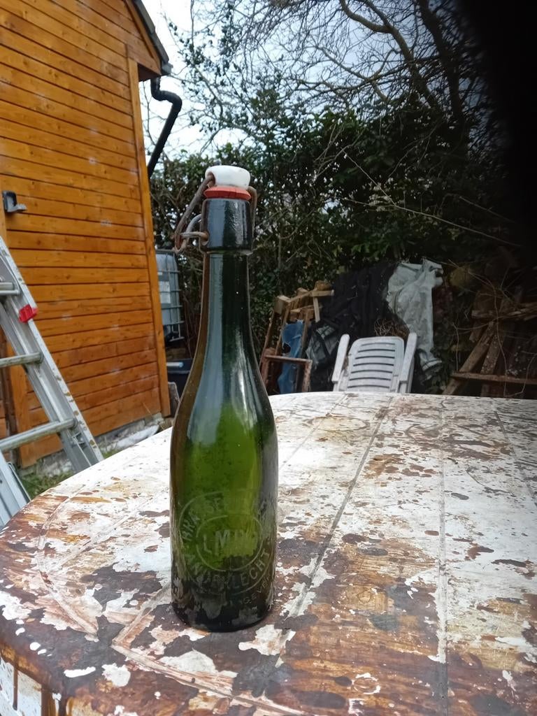 Oude vintage bierfles Brouwerij Belga LMBD Anderlecht, Ophalen of Verzenden