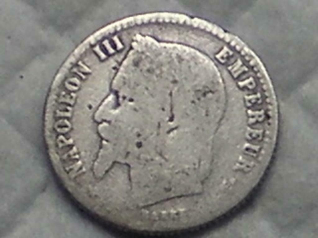 Pièce Napoleon lll, 50 cent 1867 (29), Enlèvement ou Envoi, France, Monnaie en vrac, Argent