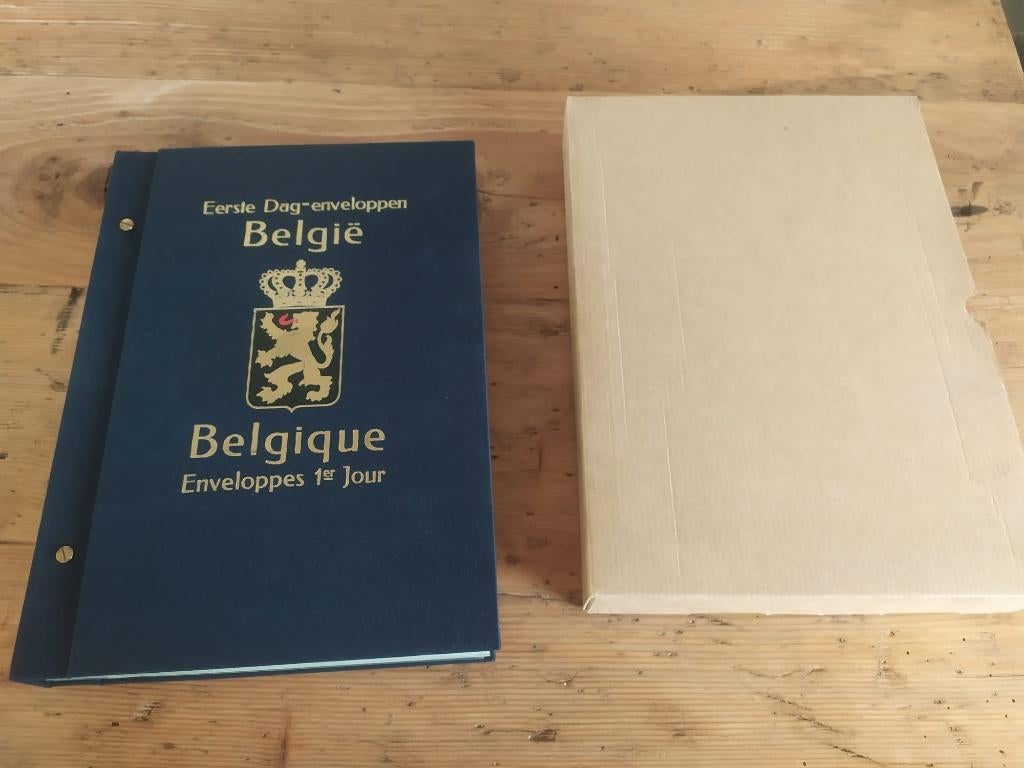 Album Belgium First Day Covers 1964 tot 72 - 222 enveloppen, Postzegels en Munten, Ophalen, Beschreven