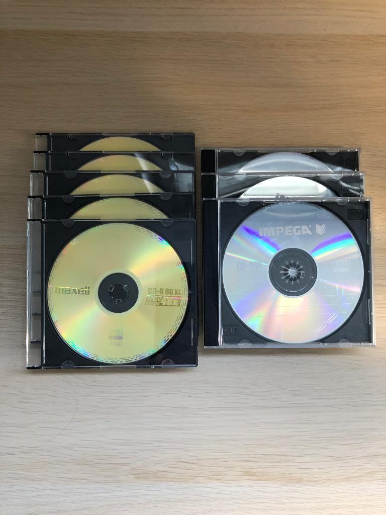 Lot de 8 CD vierges 700 MB (neufs), Enlèvement ou Envoi, Neuf, Cd, Réinscriptible