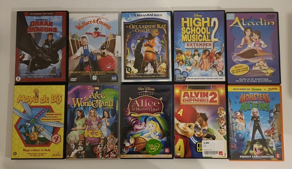 Kinderfilms (22 DVD's), Cd's en Dvd's, Ophalen of Verzenden, Zo goed als nieuw, Film