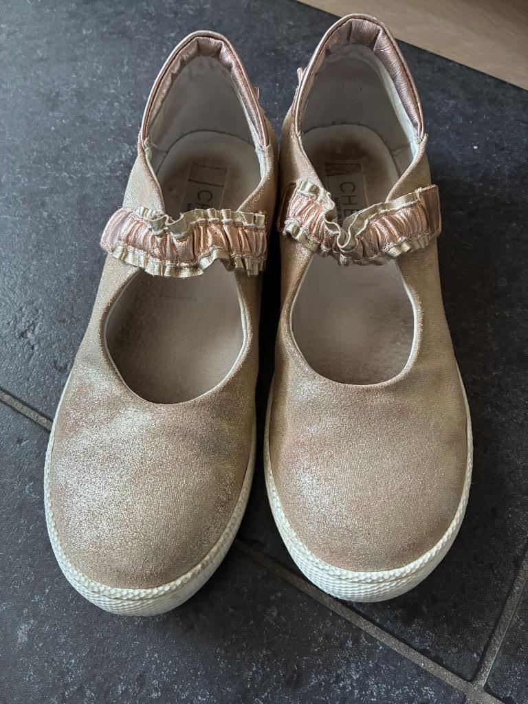 Leren ballerina's Cherie maat 33, Kinderen en Baby's, Ophalen, Gebruikt, Meisje, Schoenen