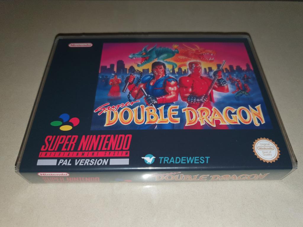 Super Double Dragon SNES Game Case, Envoi, Comme neuf
