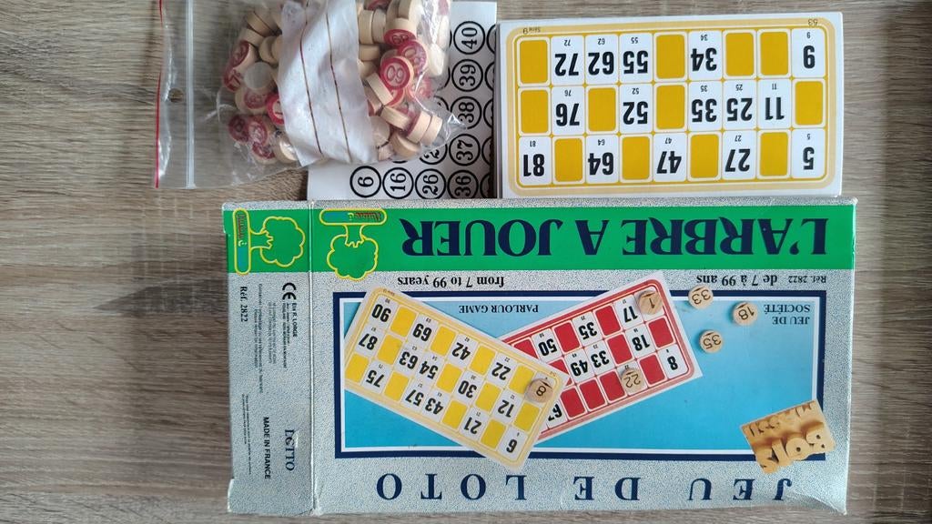 Jeu de Loto francais, Enlèvement